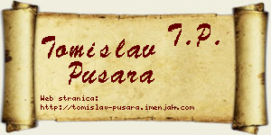 Tomislav Pušara vizit kartica